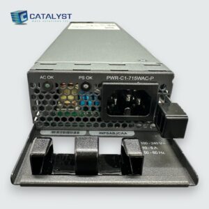 Cisco PWR-C1-715WAC-P 715W AC Power Supply for Catalyst 3850 Switch – Hot-Swappable, AC Redundant Power Supply Module with PoE+ Support