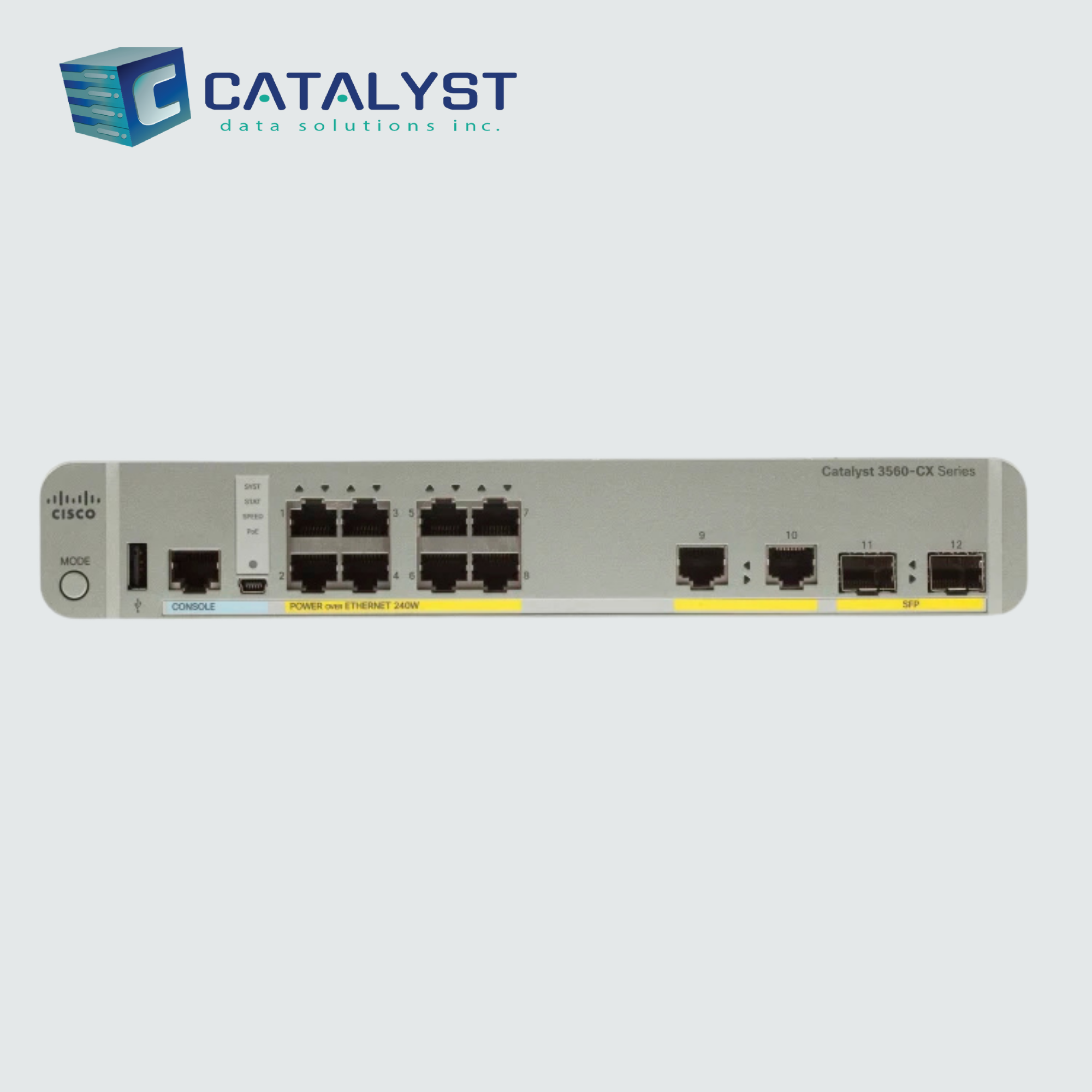 Cisco WS-C3560CX-8PC-S | Compact Layer 3 Switch – Silent Operation & Fanless Design - Image 2