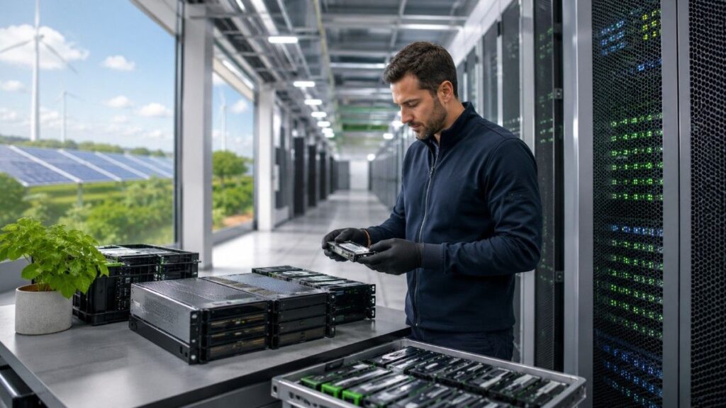 How Do Data Centers Reduce E-Waste and Carbon Footprint?